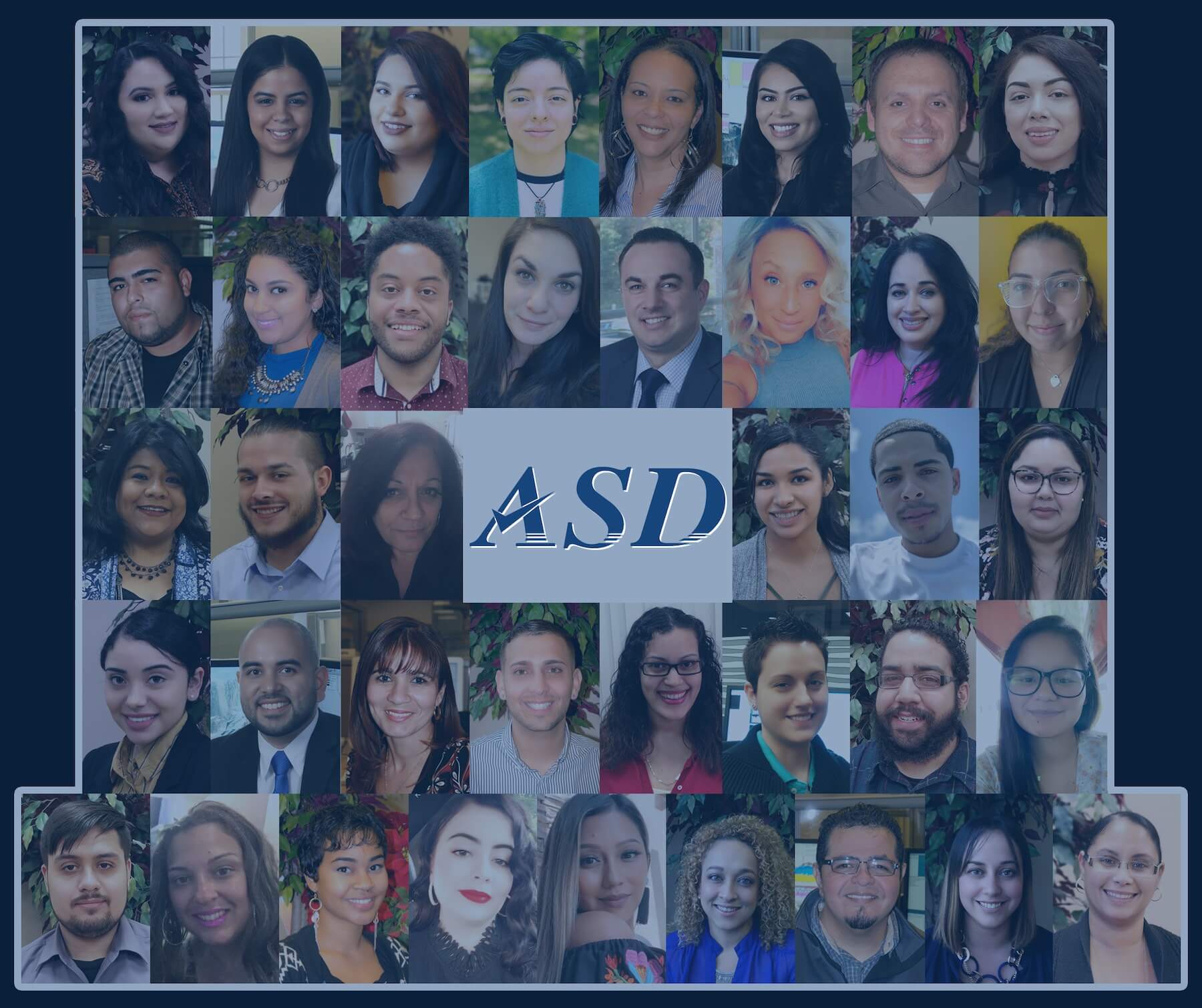 Collage of all of the ASD's Spanish-speaking Call Specialists