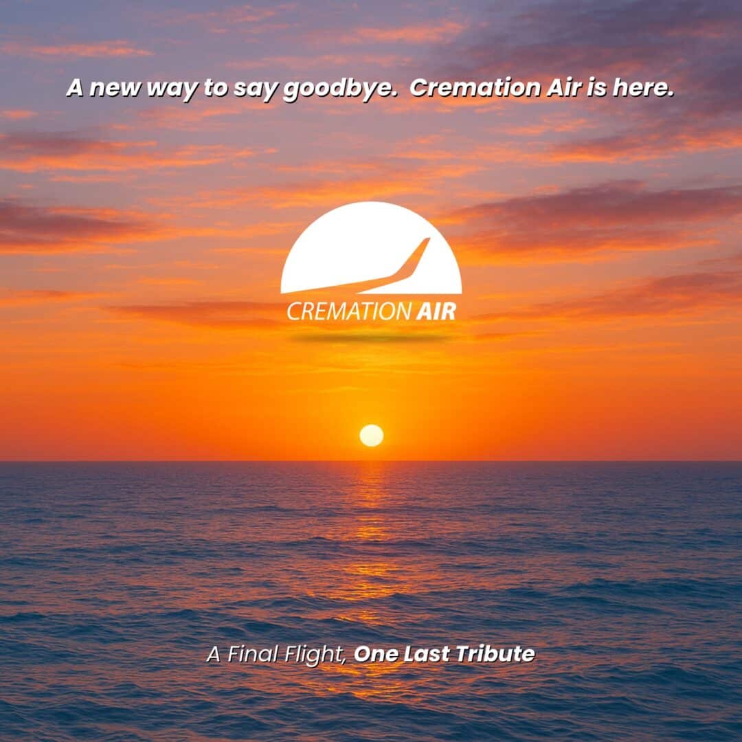 Cremation Air aerial scattering