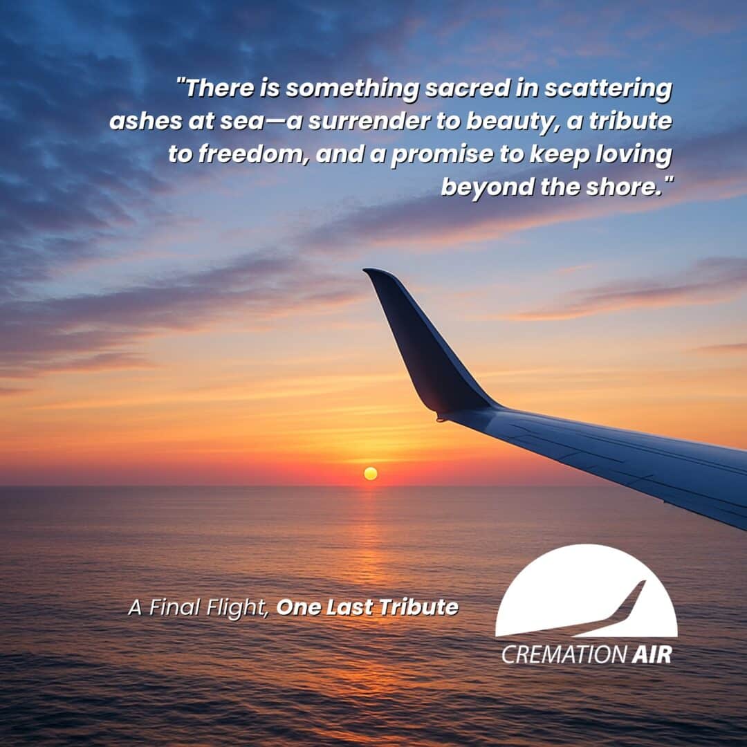 Cremation Air aerial scattering