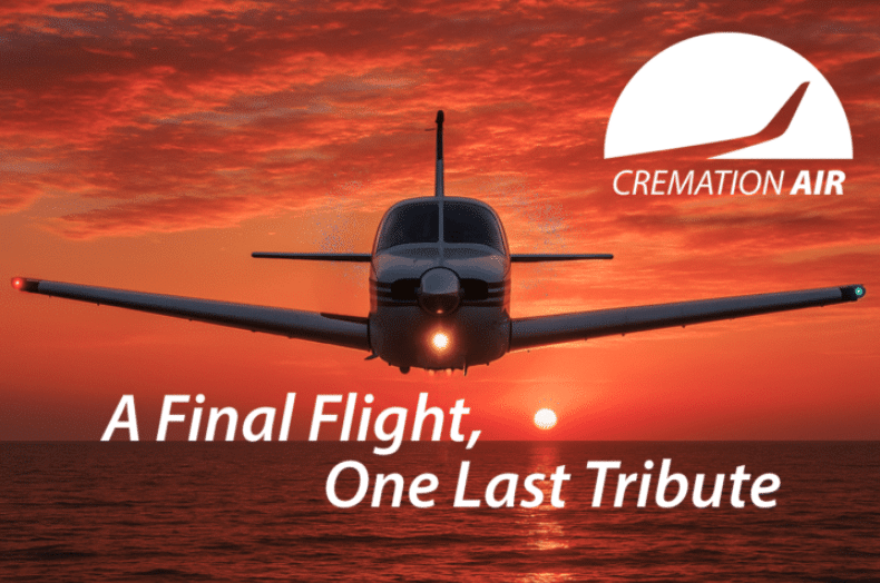 Cremation Air aerial scattering